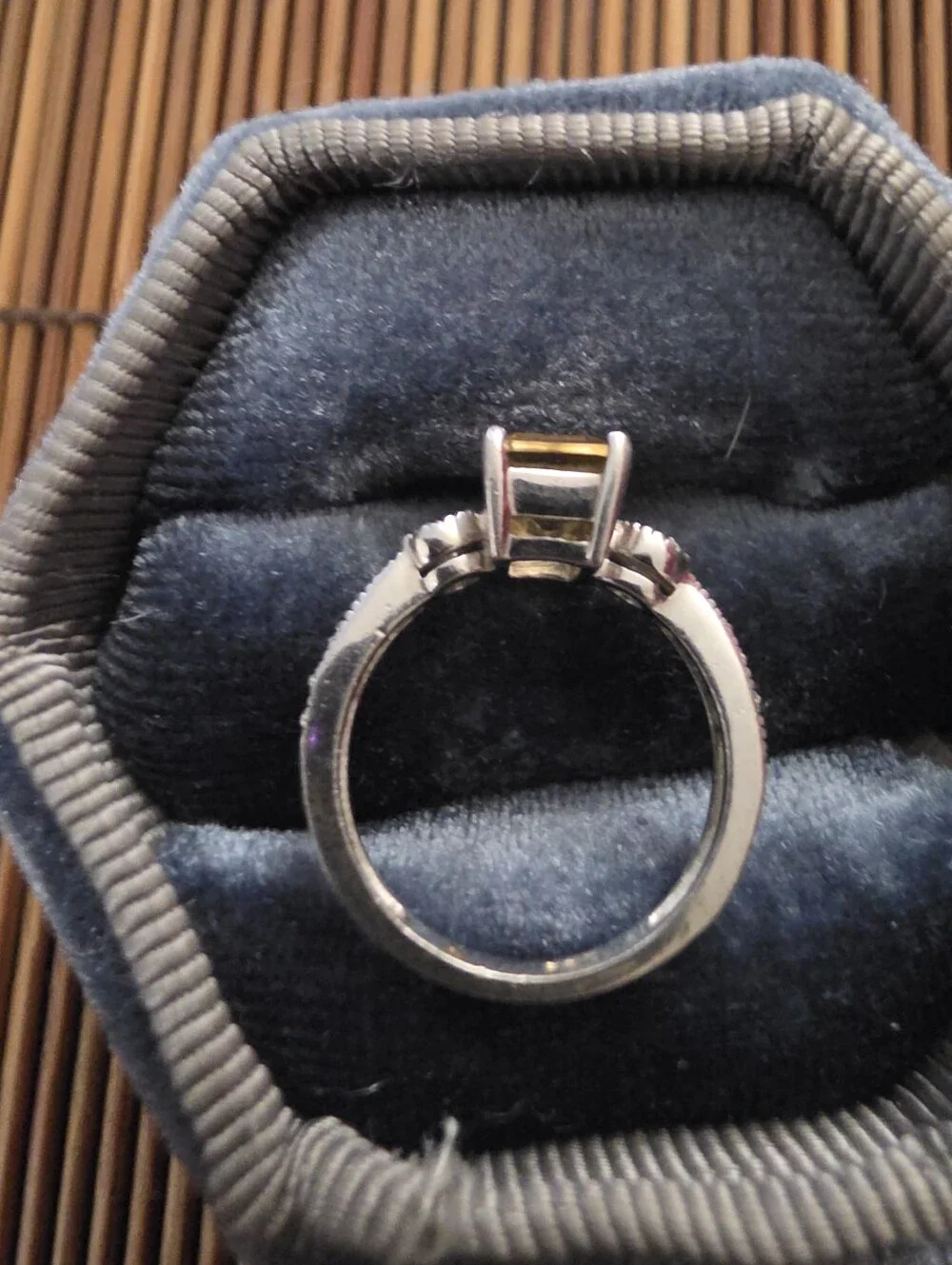 925 Silver Hessonite Ring (Vintage)